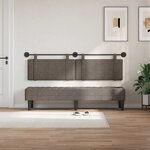 vidaXL Tête de lit suspendue Gris PU antique