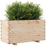 vidaXL Jardinière 90x40x49 5 cm bois de pin massif