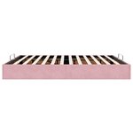 VidaXL Cadre de lit ottoman sans matelas rose 180x200 cm velours