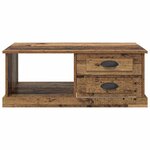 vidaXL Table basse Bois Ancien 90 x 50 x 35 cm Bois d'ingénierie