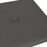 vidaXL Tête de lit murale 12 Pièces Gris 30 x 15 cm Simili cuir