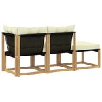 vidaXL Unité de canapé sectionnel avec coussin 3 Pièce Blanc