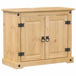 vidaXL Ensemble de meubles salle de bain 2 Pièces Corona bois pin massif