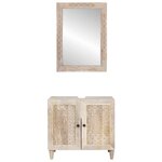 vidaXL Ensemble de mobilier de salle de bain Montage mural 2 Pièces Blanc