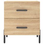 vidaXL Tables de chevet 2 Pièces chêne sonoma 40x35x47 5 cm