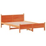 vidaXL Cadre de lit sans matelas cire marron 160x200cm bois pin massif