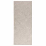 vidaXL Tapis de surface HUARTE Crème 200 x 80 cm Polyester
