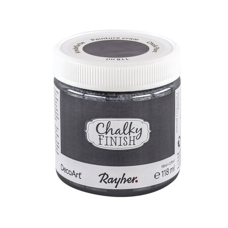 Peinture craie Chalky Pour Matériau poreux 118 ml Anthracité