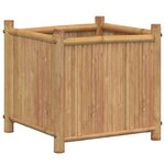 vidaXL Jardinière 40x40x40 cm bambou