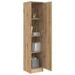vidaXL Highboard chêne artisanal 35 x 39 x 168 cm Bois d'ingénierie