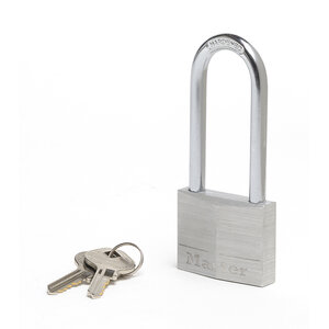 Cadenas à Clé en Aluminium Massif avec Anse Longue Gris 5 x 10 7 x 1 4 cm