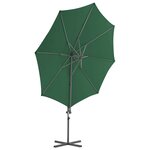 vidaXL Parasol avec base portable Vert