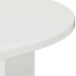 vidaXL Table d'appoint Blanc brillant 39 7 x 39 7 x 60 cm