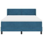 vidaXL Lit à ressorts avec matelas noir 100x200 cm en velours
