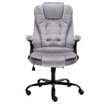 vidaXL Chaise de bureau Gris clair Velours