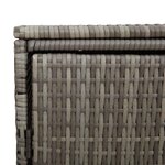 vidaXL Boîte de poubelle 2 Pièces Gris 65 x 80 x 115 cm Polyéthylène