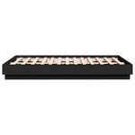 vidaXL Cadre de lit sans matelas noir 120x190 cm