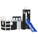 vidaXL Lit mezzanine enfants avec tour sans matelas 90x200 cm