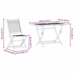 vidaXL Ensemble de salle à manger pour jardin 5 Pièces Marron