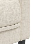 vidaXL Ensemble de canapés 3 Pièces crème tissu