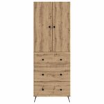 vidaXL Ensemble de Meubles 2 Pièces Chêne artisanal 66 x 34 5 x 90 cm