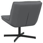 vidaXL Chaise pivotante Gris 63 x 75 x 76 cm Faux cuir