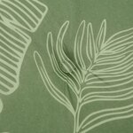 vidaXL Coussin de banc de jardin motif de feuilles 100x50x3 cm
