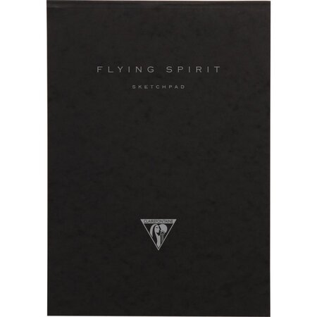 Carnet dessin noir flying spirit a4 - 50 feuilles - 90g - clairefontaine
