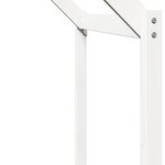 vidaXL Lit superposé avec toit blanc 90x190 cm bois massif de pin