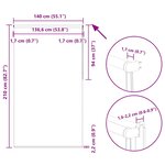 vidaXL Store enrouleur occultant café 140x210cm largeur du tissu