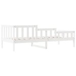vidaXL Lit de jour sans matelas blanc 80x200 cm bois de pin massif