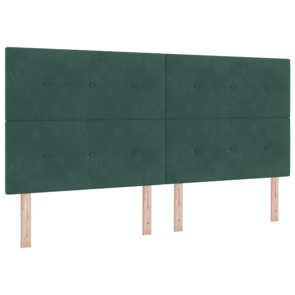 vidaXL Tête de lit LED avec des lumières à LED Vert 200 cm Polyester