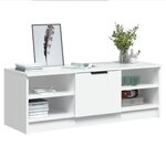 vidaXL Meuble TV Blanc 102x35 5x36 5 cm Bois d'ingénierie