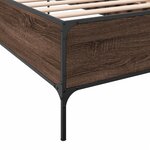 vidaXL Cadre de lit sans matelas chêne marron 90x190 cm