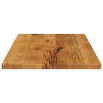 vidaXL Dessus de table 80x70x2 5 cm rectangulaire bois massif manguier