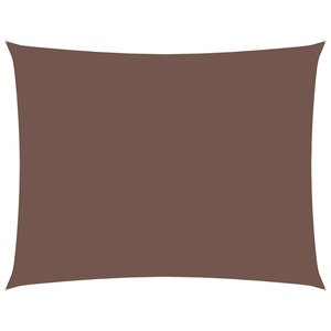 vidaXL Voile de parasol tissu oxford rectangulaire 4x6 m marron