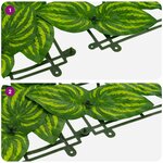 vidaXL Écran de balcon avec feuilles Vert et jaune 500 x 75 cm