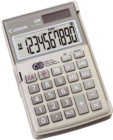Calculatrice ls-10 teg 10 chiffres couvercle canon