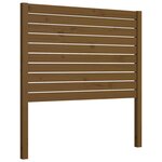 vidaXL Tête de lit Marron miel 106x4x100 cm Bois massif de pin