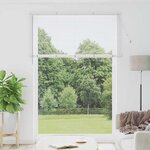 vidaXL Store de Fenêtre avec des rideaux Manuel Blanc Aluminium