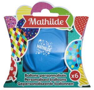 Ballons de baudruche prénom Mathilde