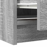 vidaXL Meuble TV sonoma gris 40x35x54 cm bois d'ingénierie