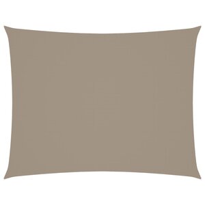 vidaXL Voile de parasol tissu oxford rectangulaire 6x8 m taupe