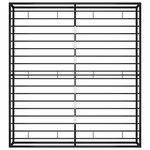 vidaXL Cadre de lit sans matelas noir métal 180x200 cm