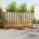 vidaXL Ensemble de canapés d'extérieur 6 Pièces Naturel