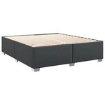 vidaXL Cadre de lit sans matelas noir 200x200 cm similicuir