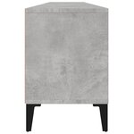 vidaXL Meuble TV gris béton 150x30x44 5 cm bois d'ingénierie