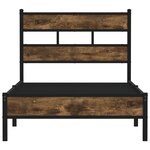 vidaXL Cadre de lit sans matelas avec tête de lit 100x190 cm