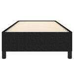 vidaXL Cadre de lit sans matelas noir 100x200 cm tissu