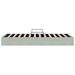vidaXL Lit de Rangement avec matelas Gris clair 100 x 203 cm Velours